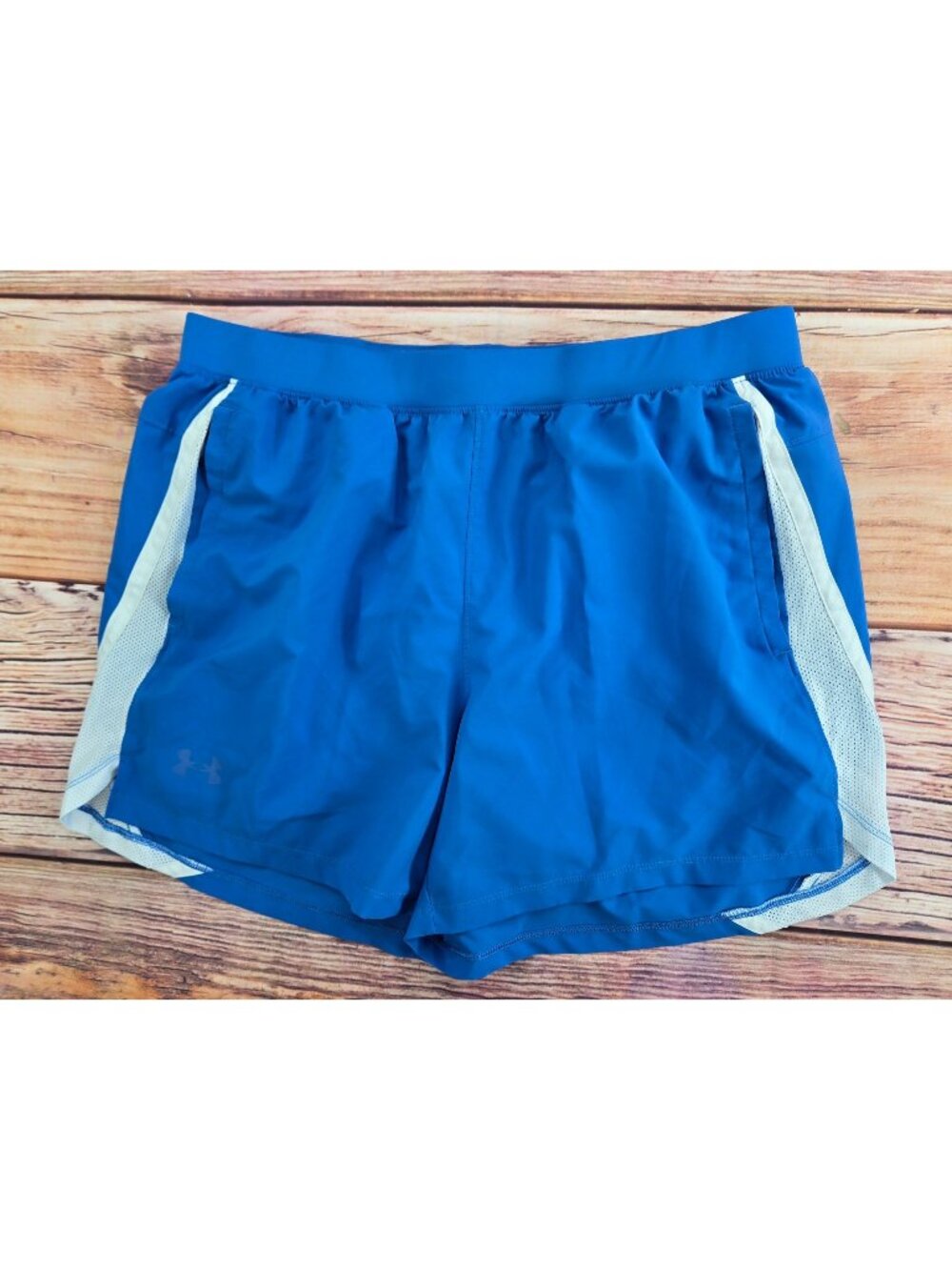 Under Armour Mens HeatGear Blue Athletic Shorts Size XL